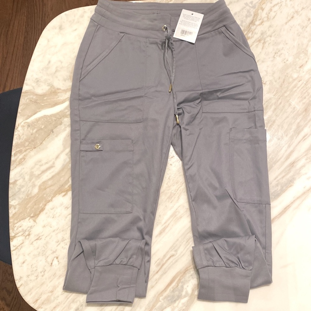 New Gray jogger scrub pants